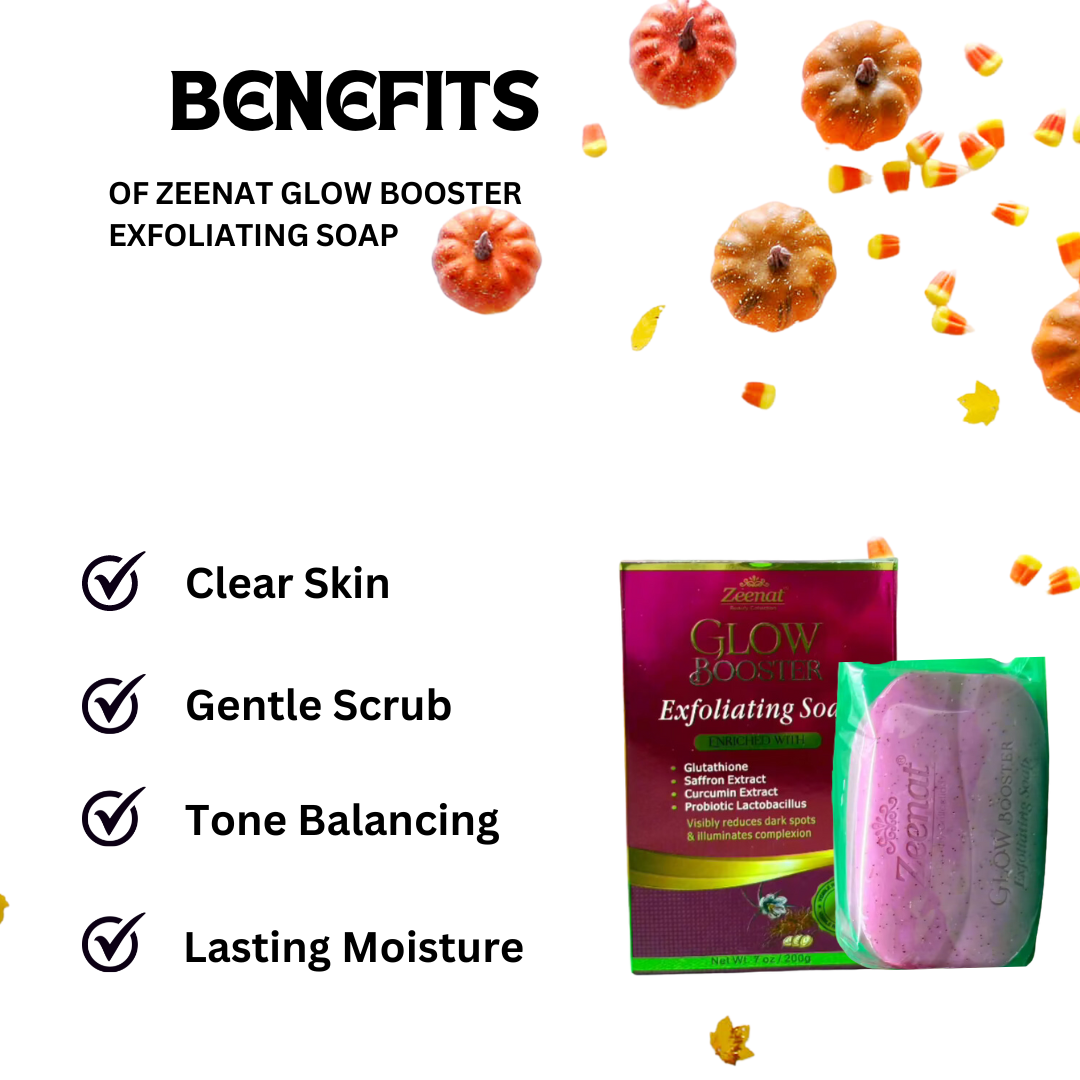 Zeenat Glow Booster Exfoliating Soap 200g