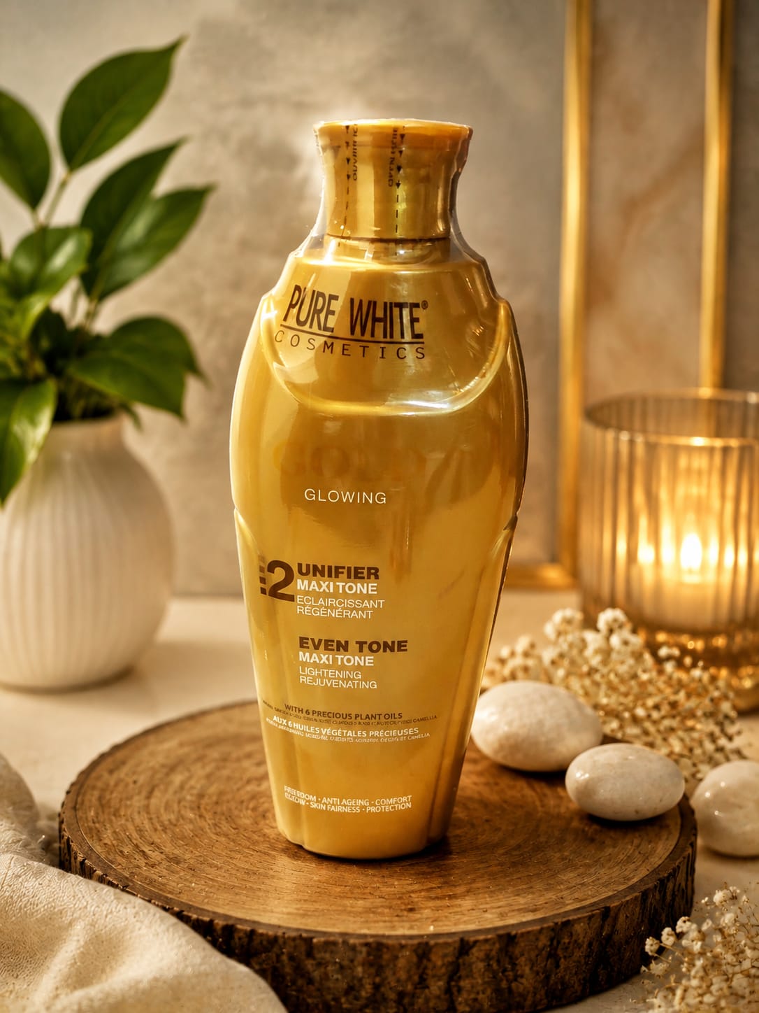 Pure White Cosmetics Gold Glowing Serum 100ml