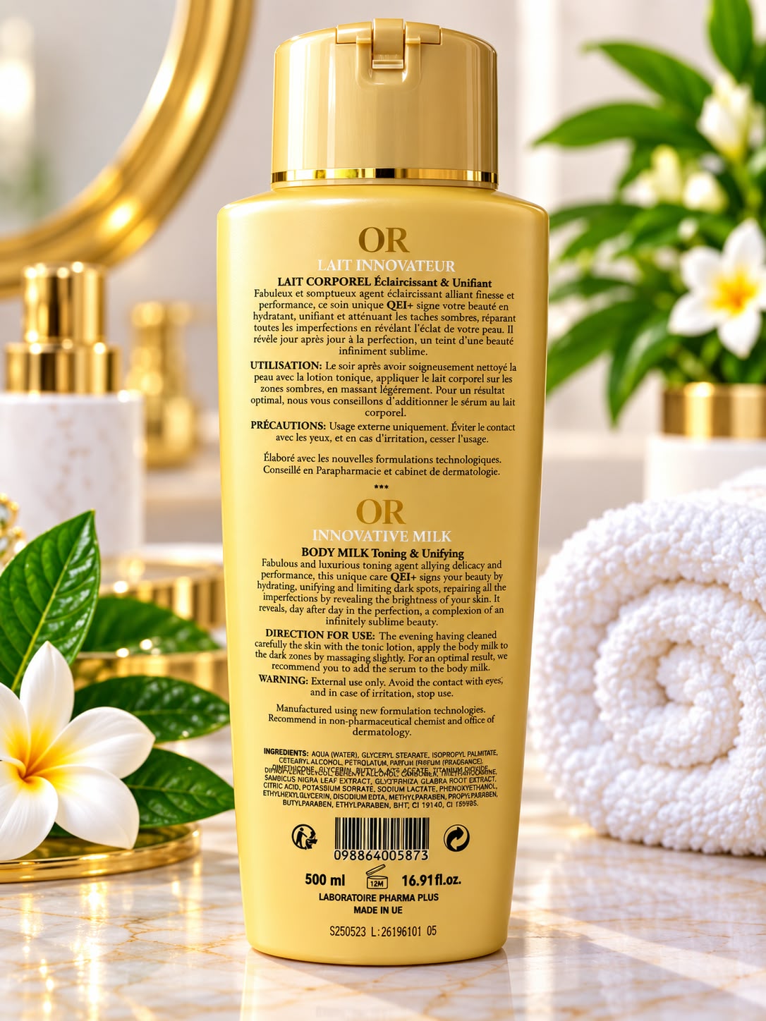 QEI+ Innovative Milk Body Lotion with Orchid Extract 500ml