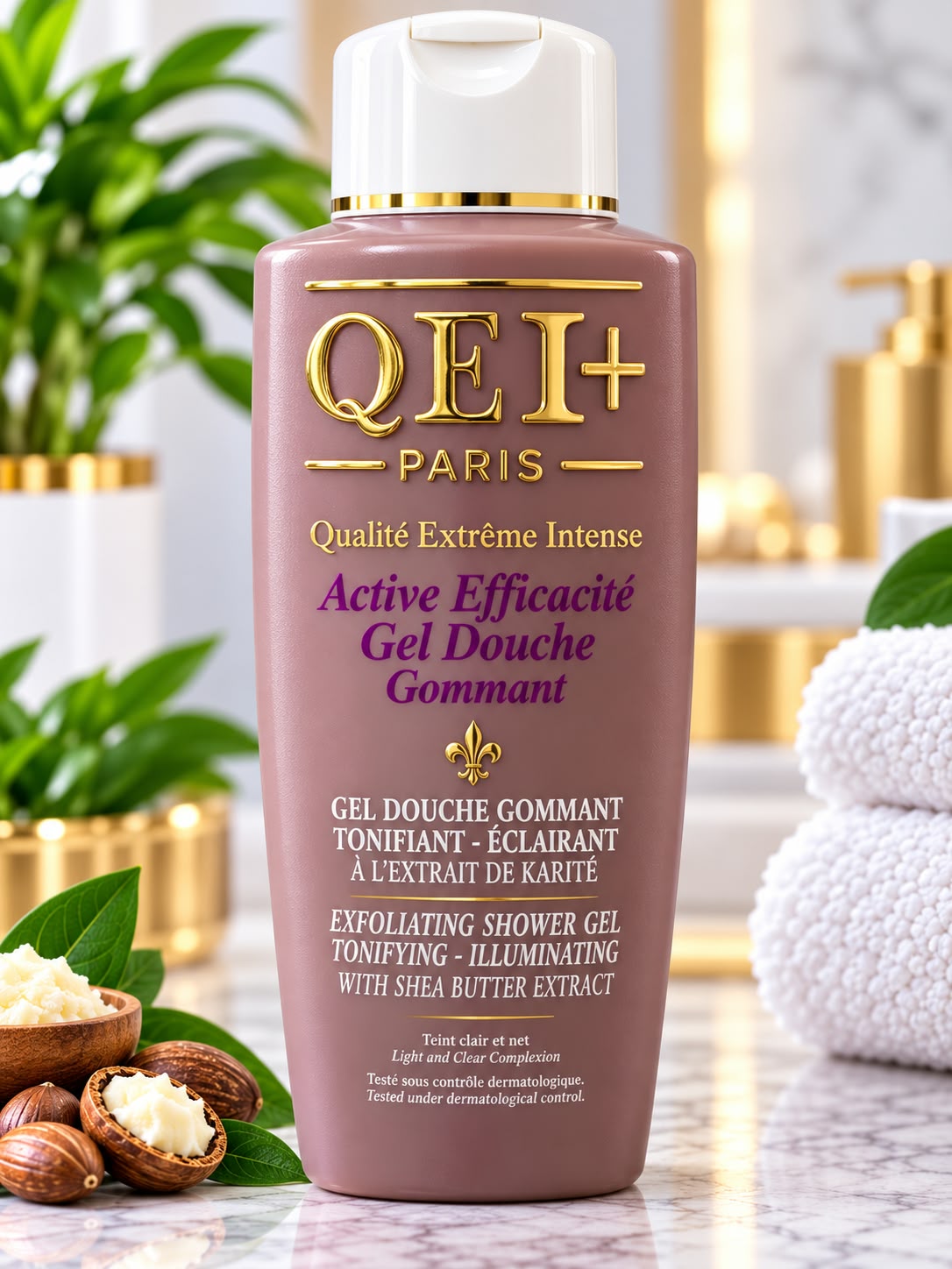 QEI+ Paris Shea Efficiency Body Wash with Shea Butter 1000ml