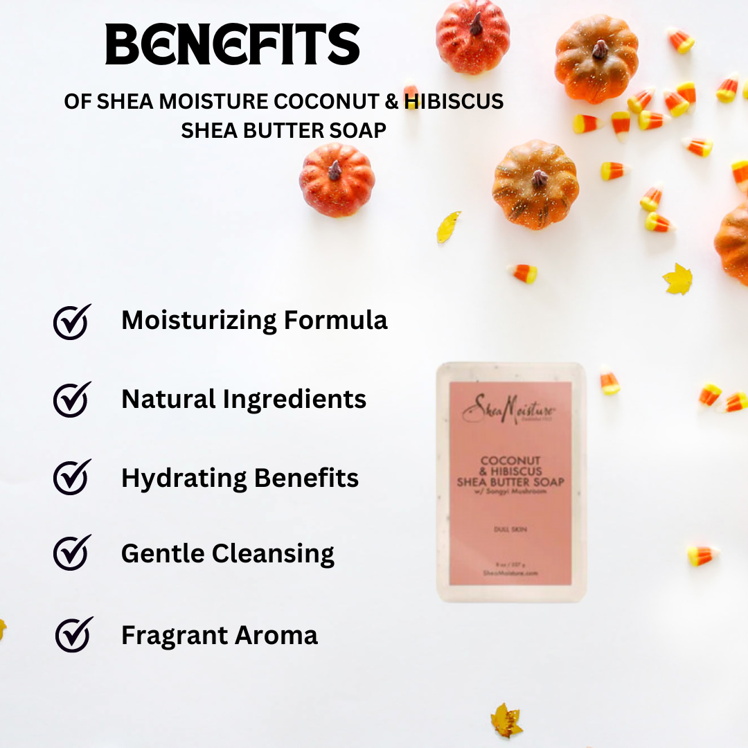 Shea Moisture Coconut & Hibiscus Shea Butter Soap 8oz | 227g