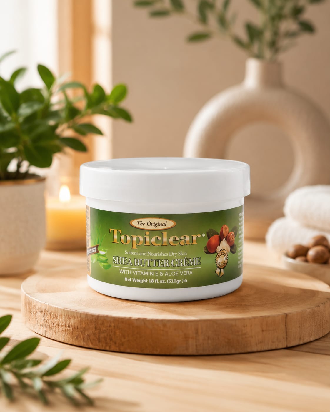 Topiclear Gold Shea Butter Cream Jar 18 oz