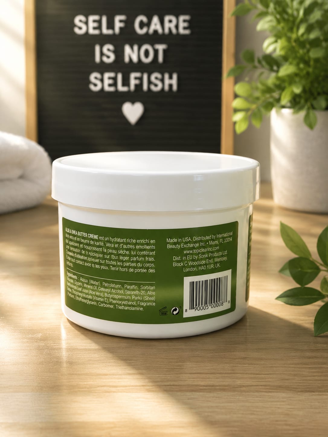 Topiclear Gold Shea Butter Cream Jar 18 oz