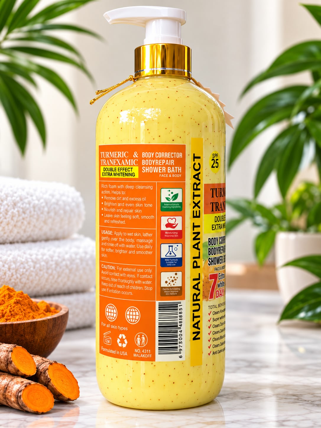 Veetgold Turmeric & Tranexamic Shower Gel with Natural Ingredients