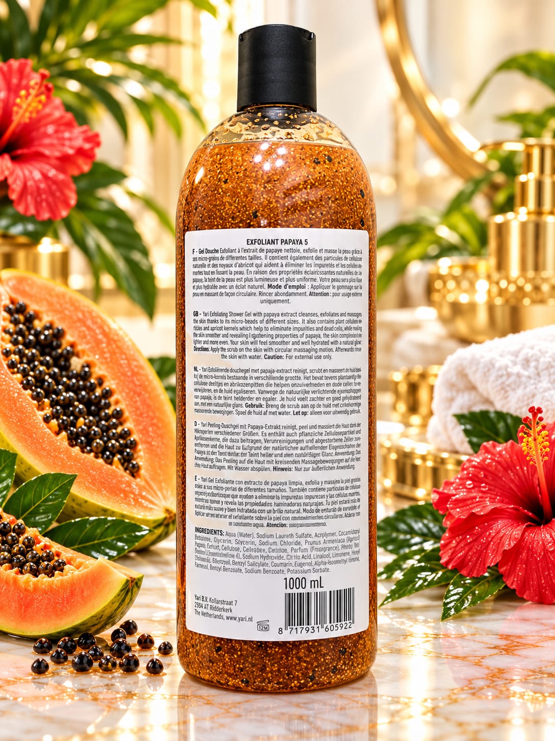 Yari Papaya & Hibiscus Shower Gel 1000 mL