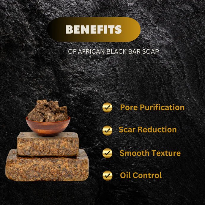 African Black Bar Soap 1lb - Pretty Cosmetics LLC
