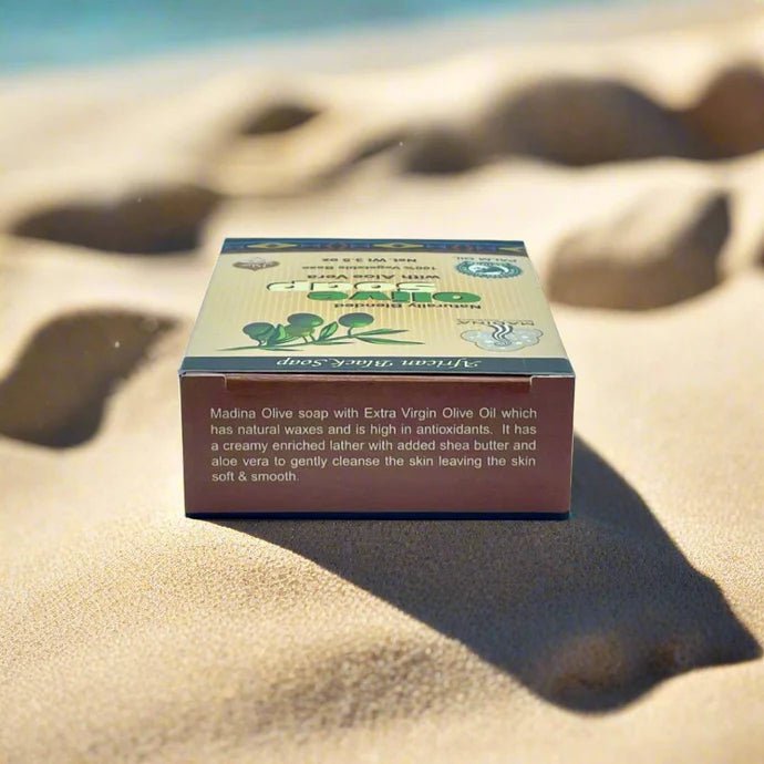 African Black Soap Naturally Blended Olive Soap with Aloe Vera 3.5oz - Pretty Cosmetics LLC