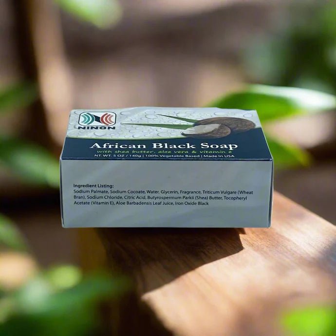 African Black Soap with Shea Butter 5oz / 140g - Pretty Cosmetics LLC