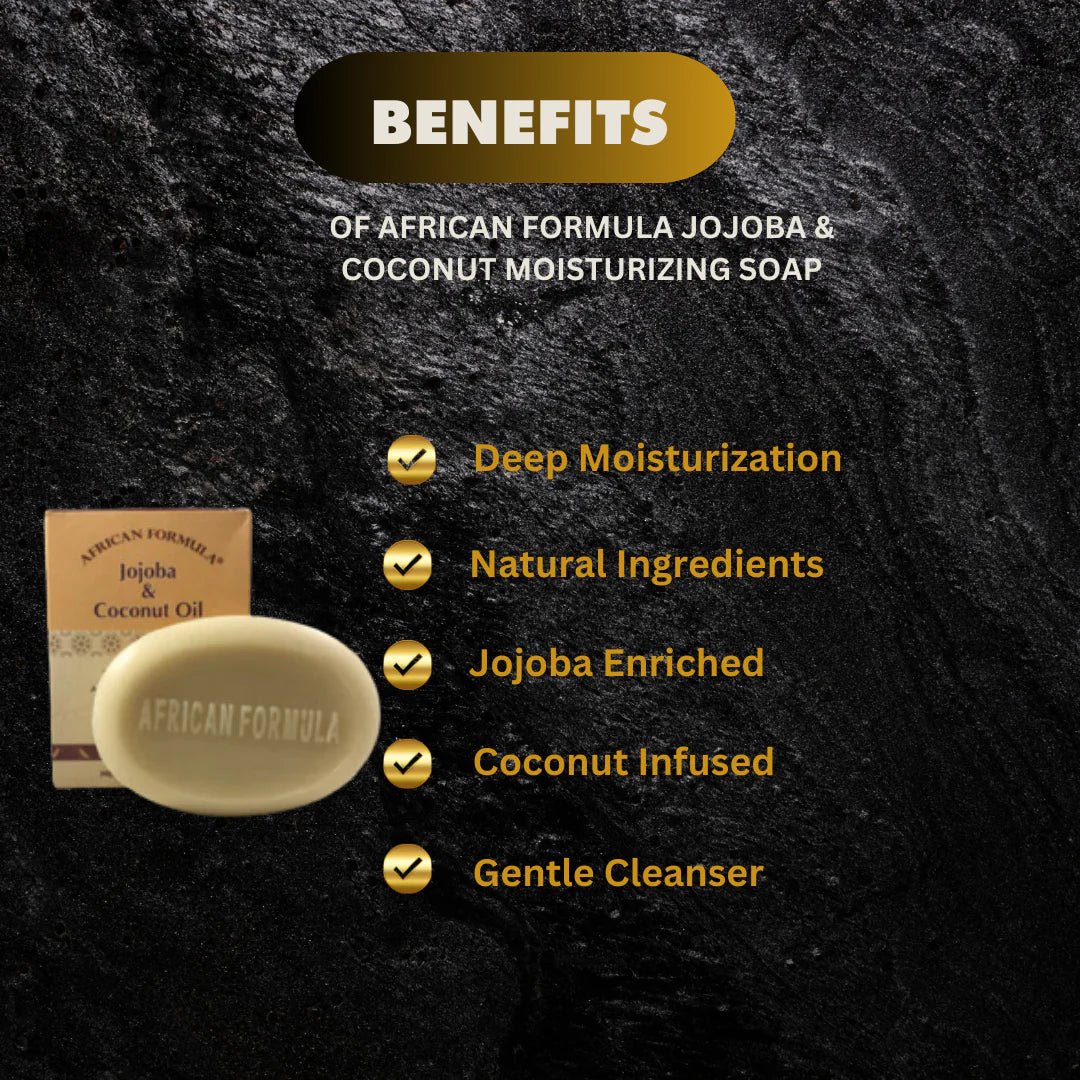 African Formula Jojoba & Coconut Moisturizing Soap 3.5 oz | 100g - Pretty Cosmetics LLC