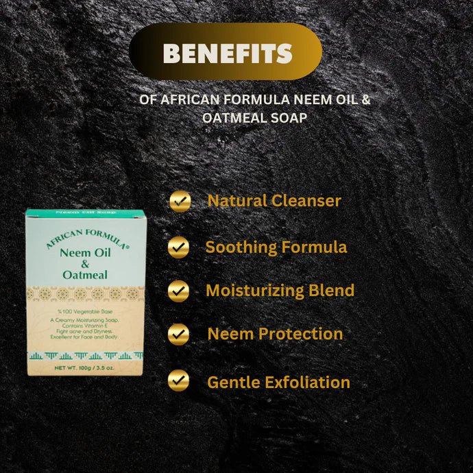 African Formula Neem & Oatmeal Soap 3.5 oz / 100g - Pretty Cosmetics LLC