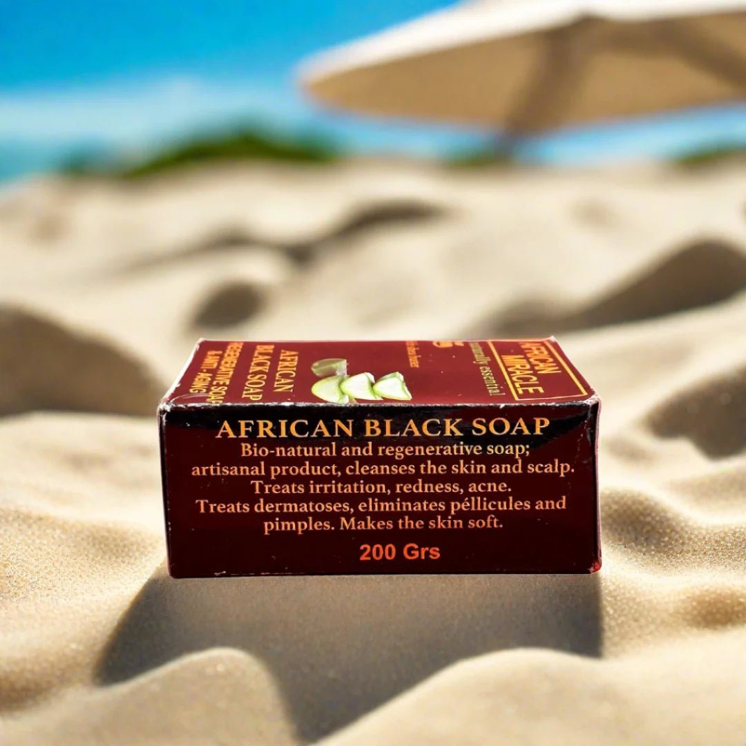 African Miracle Natural Shea Butter Black Soap 200g - Pretty Cosmetics LLC