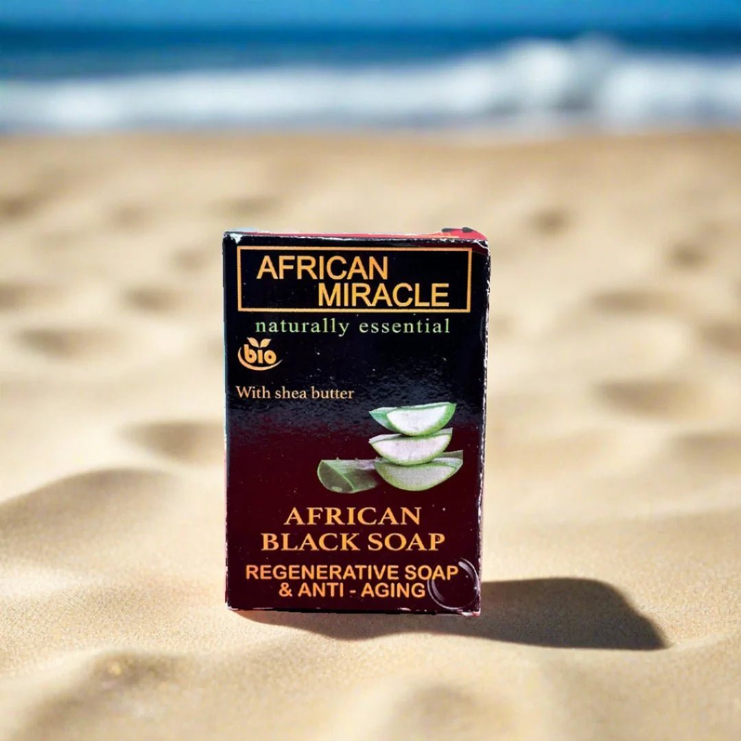 African Miracle Natural Shea Butter Black Soap 200g - Pretty Cosmetics LLC