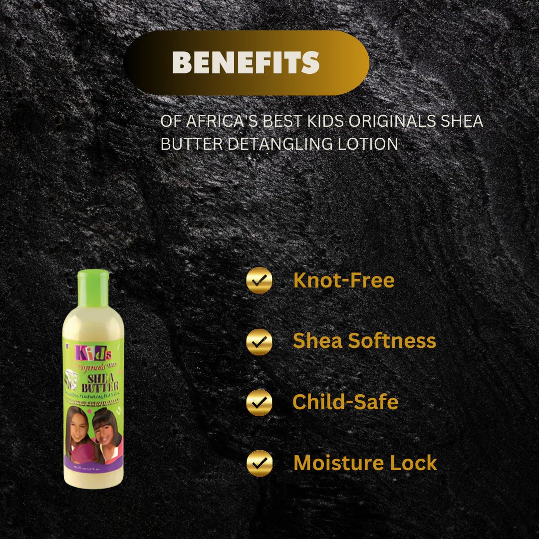 Africa's Best Kids Originals Shea Butter Detangling Lotion 12oz - Pretty Cosmetics LLC