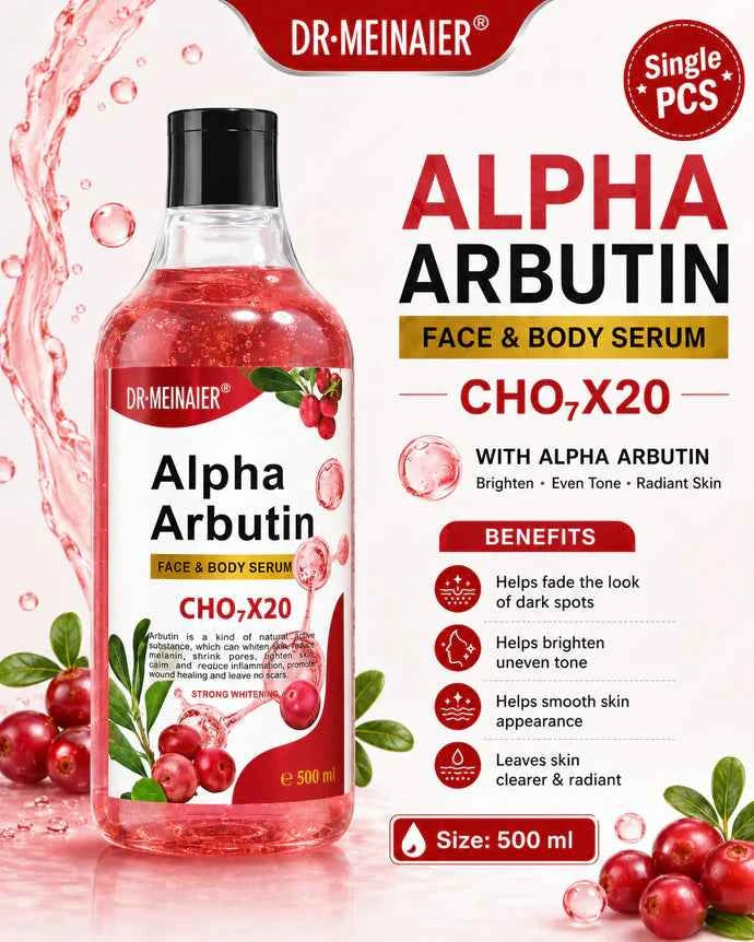 Dr. Meinaier Alpha Arbutin Face & Body Serum – 500ml