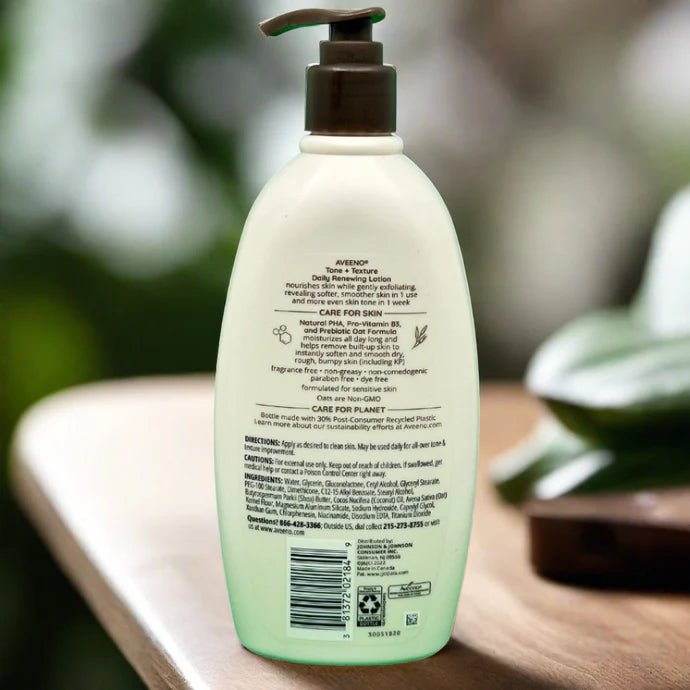 Aveeno Tone + Texture Daily Renewing Lotion 532ml - Pretty Cosmetics LLC