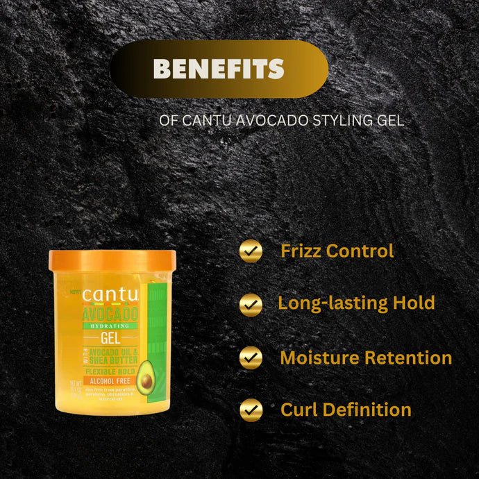 Cantu Avocado Styling Gel 18.5 oz - Pretty Cosmetics LLC