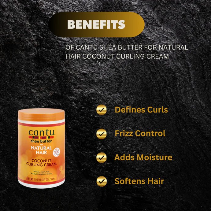 Cantu Shea Butter Coconut Curling Cream 25 oz - Pretty Cosmetics LLC