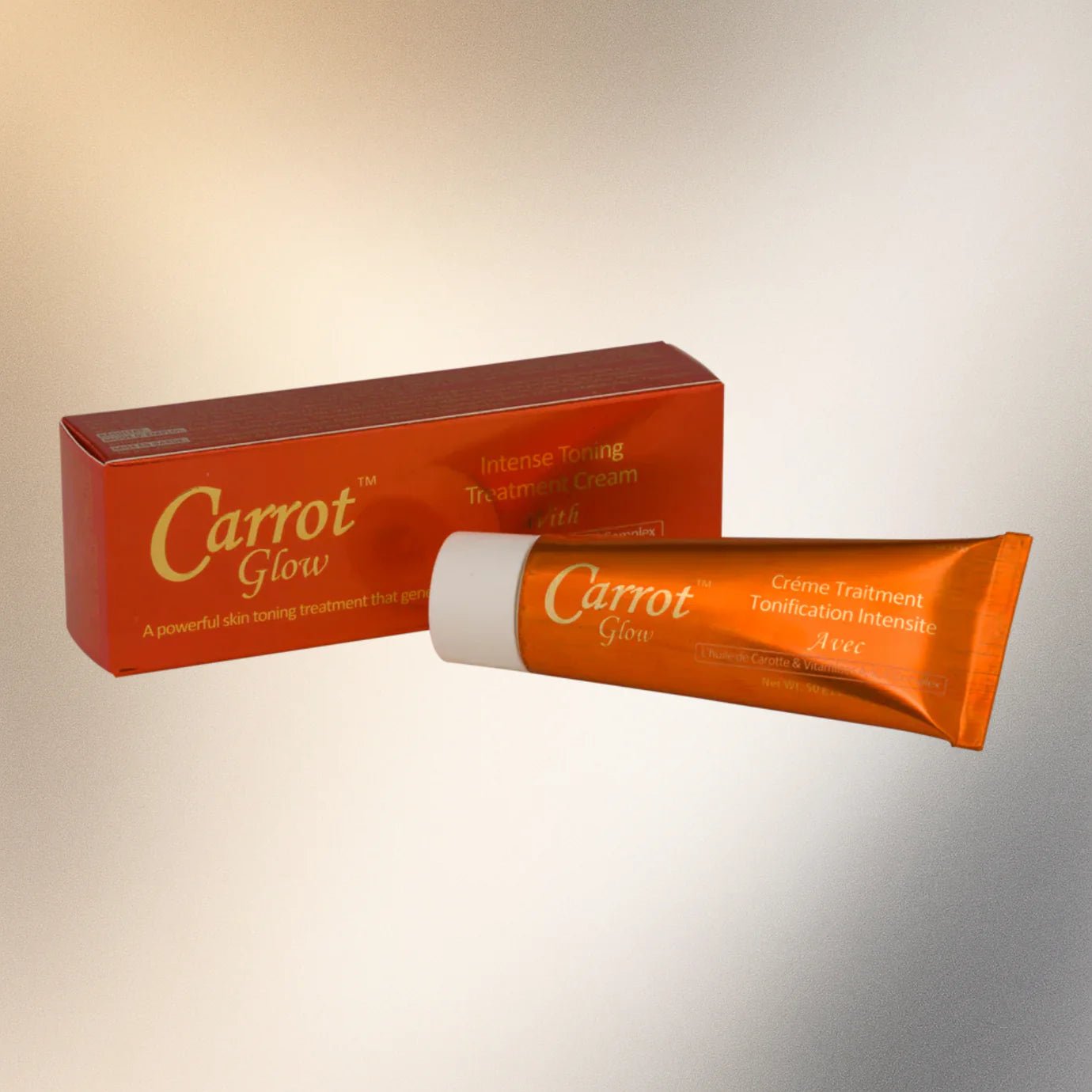 Carrot Glow Tube Cream 1.7 oz - Pretty Cosmetics LLC