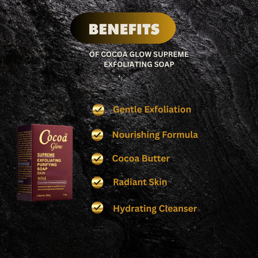 Cocoa Glow Supreme Soap 7 oz - Pretty Cosmetics LLC