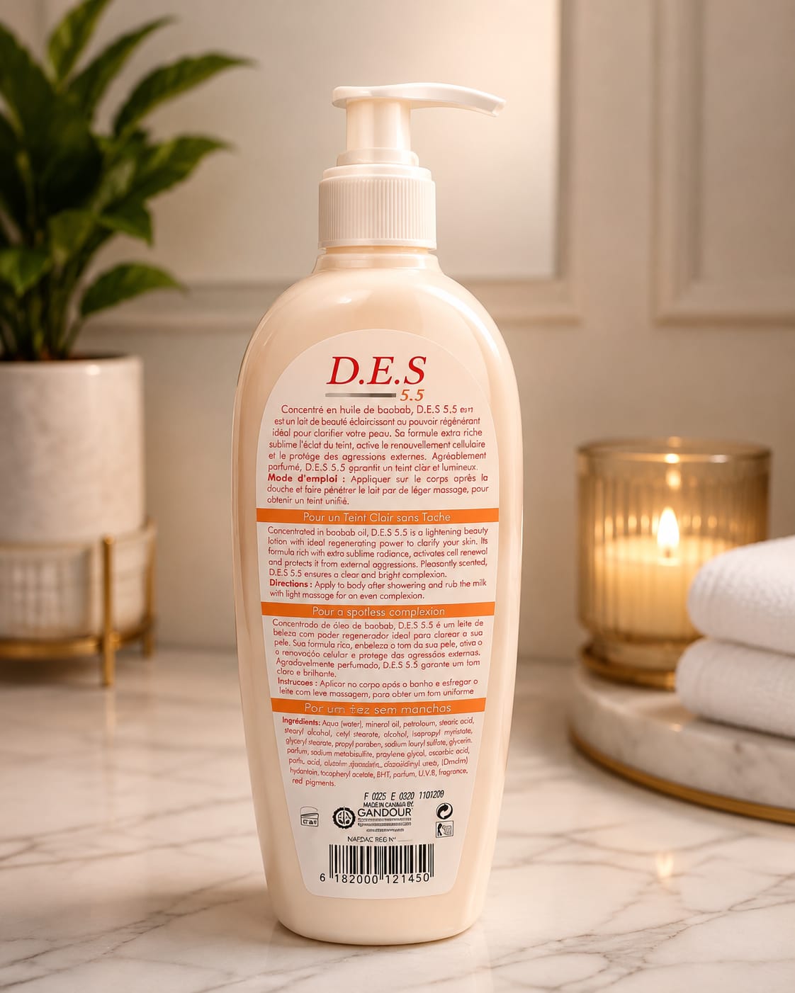 D.E.S. 5.5 Dermo Expert Skin Beauty Lotion with Baobab Oil – 500 ml