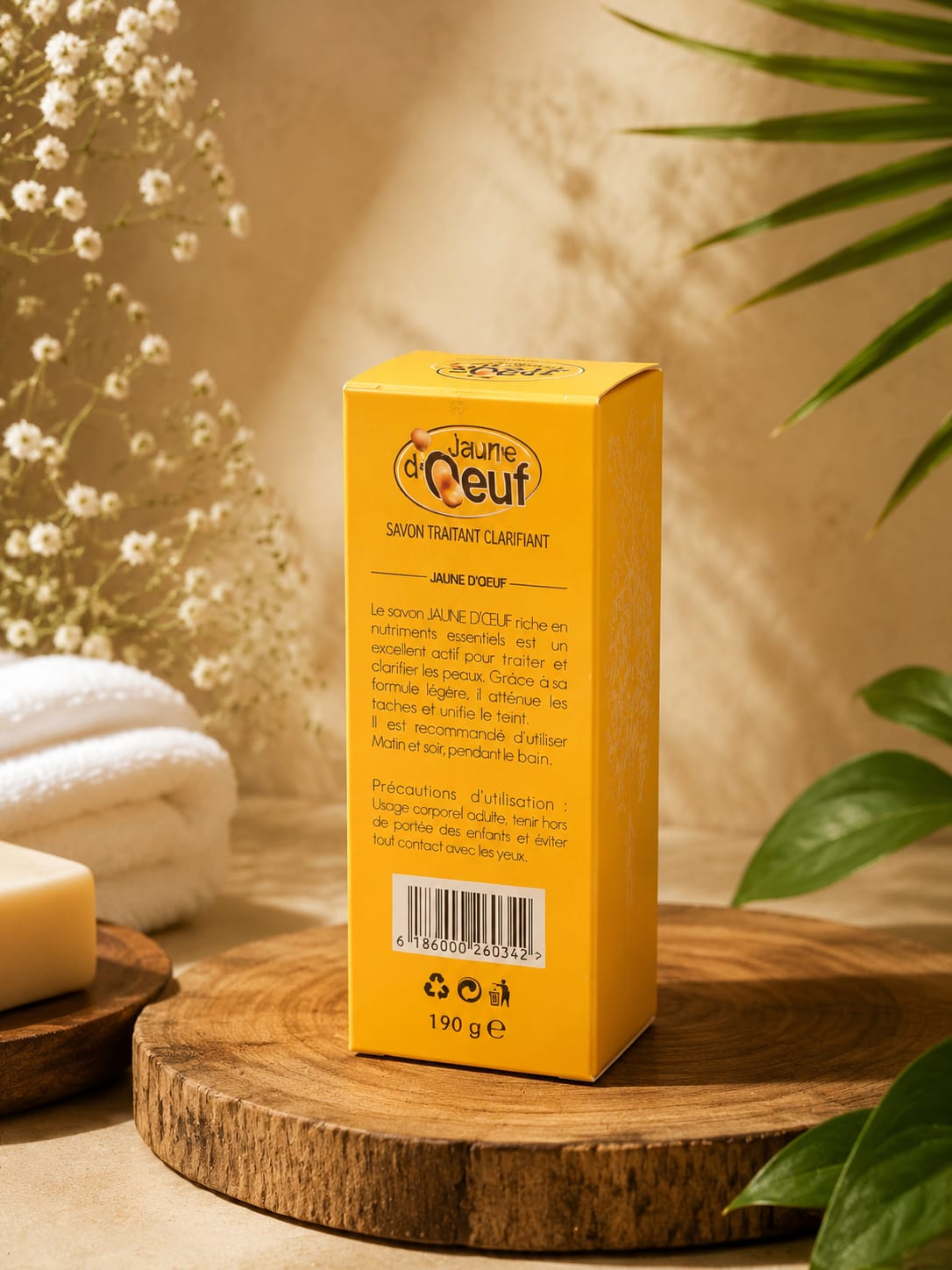 Jaune D'Oeuf Savon 190g – Egg Yolk Facial & Body Soap