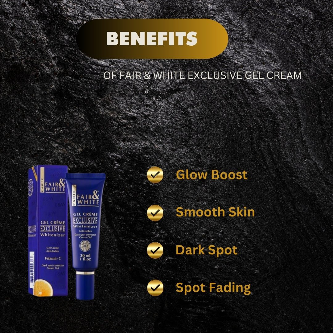 Fair & White Exclusive Gel Cream with Vitamin C 30 ml - Pretty Cosmetics LLC