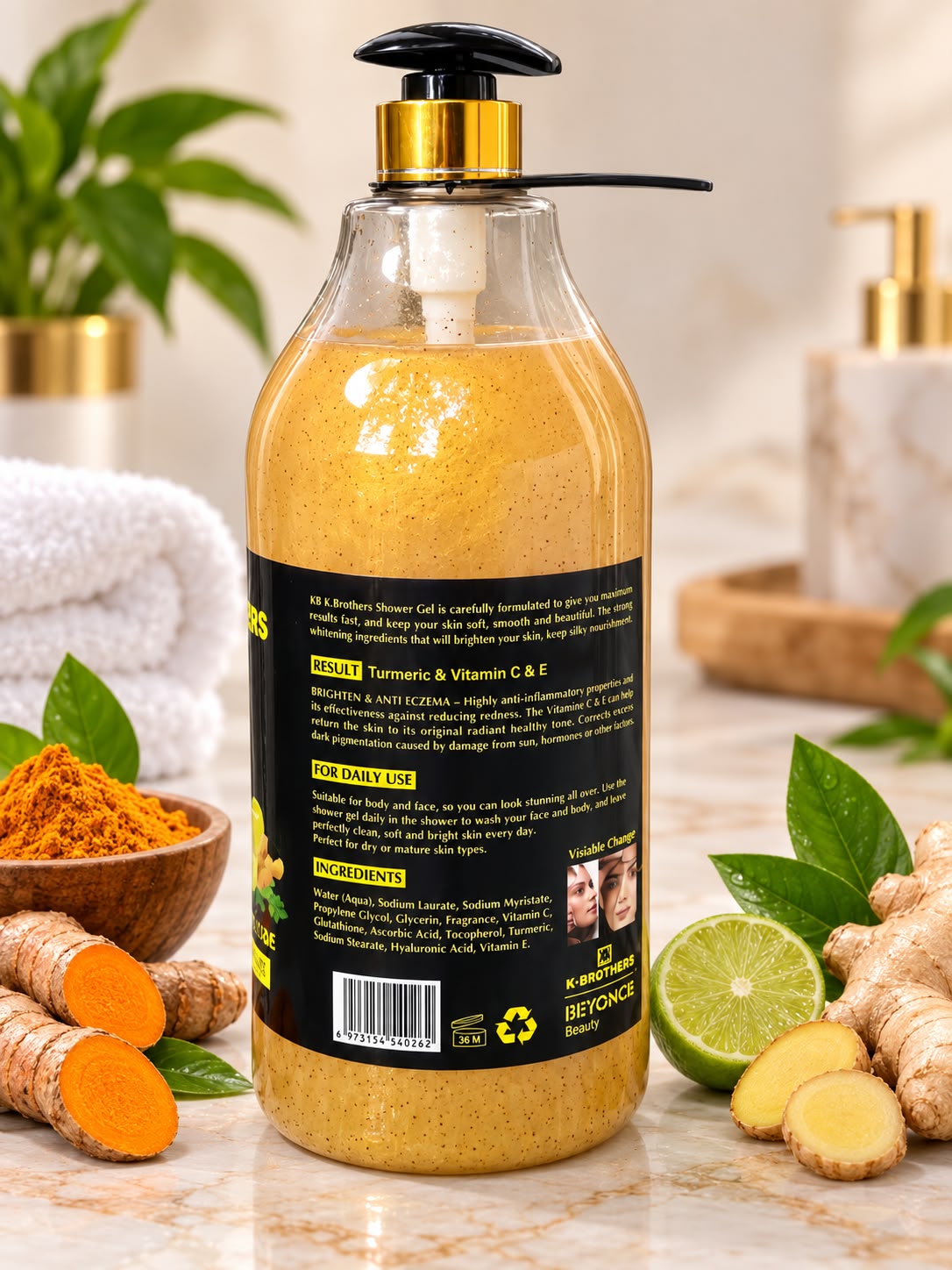 K-Brothers Turmeric & Vitamin C & E Shower Gel 2000ml