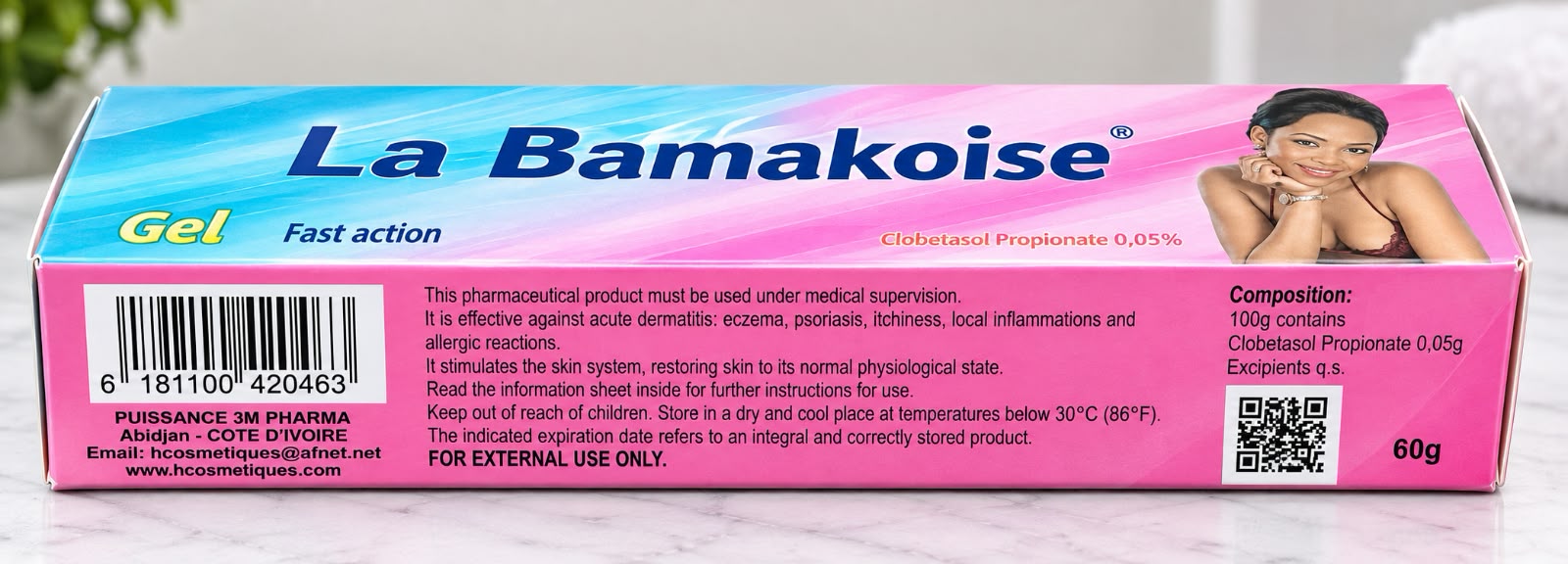 La Bamakoise Gel 60g – Clobetasol Propionate 0.05%