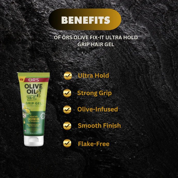 ORS Olive Fix-It Ultra Hold Grip Hair Gel 5 oz - Pretty Cosmetics LLC