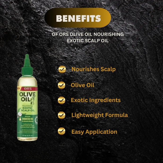 ORS Olive Oil Nourishing Exotic Scalp Oil 4.3 oz - Pretty Cosmetics LLC