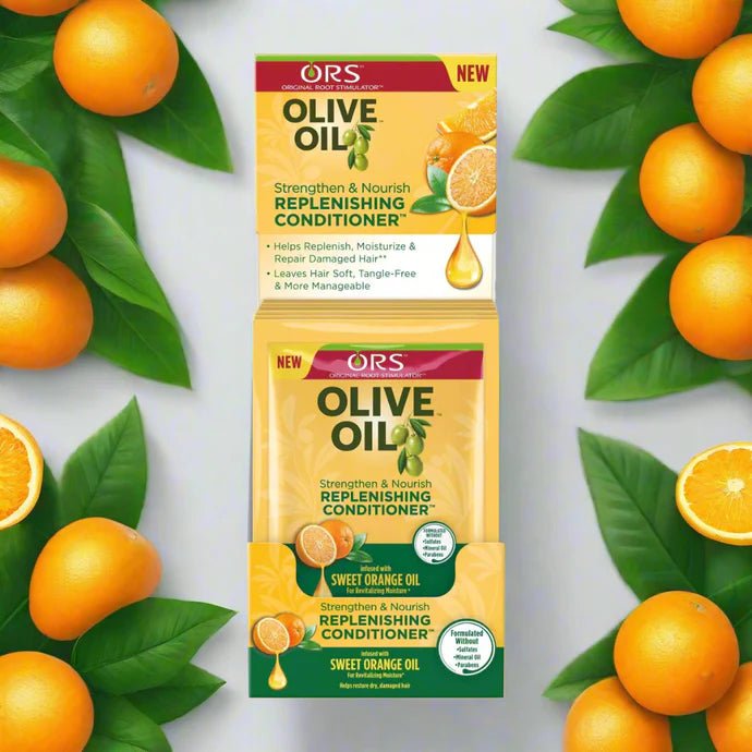ORS Olive Oil Strengthen & Nourish Replenishing Conditioner 1.75 fl oz - Pretty Cosmetics LLC