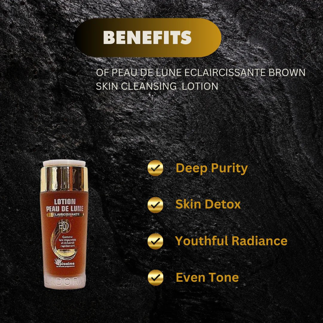 Peau De Lune Brown Skin Cleansing Lotion with Natural Ingredients 100 ml - Pretty Cosmetics LLC