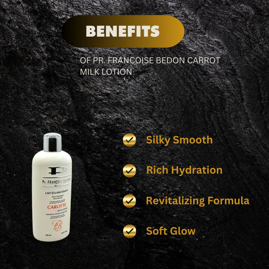 Pr. Francoise Bedon Carrot Milk Body Lotion 16.8 oz - Pretty Cosmetics LLC