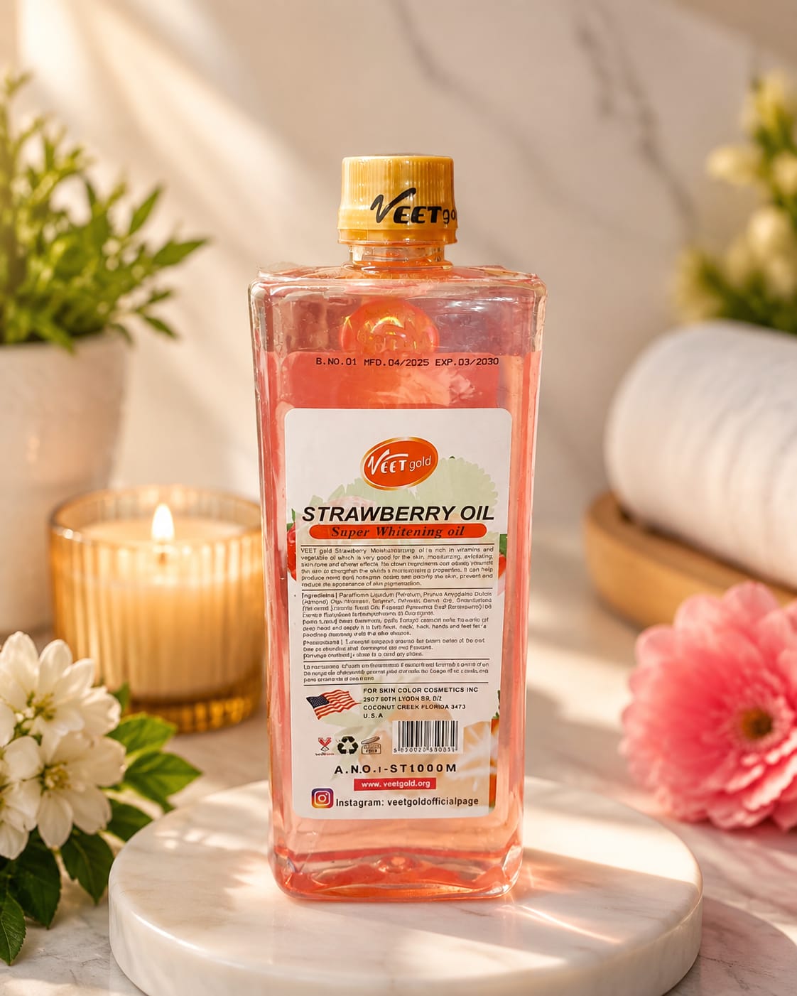 Strawberry Body Oil 1000ml