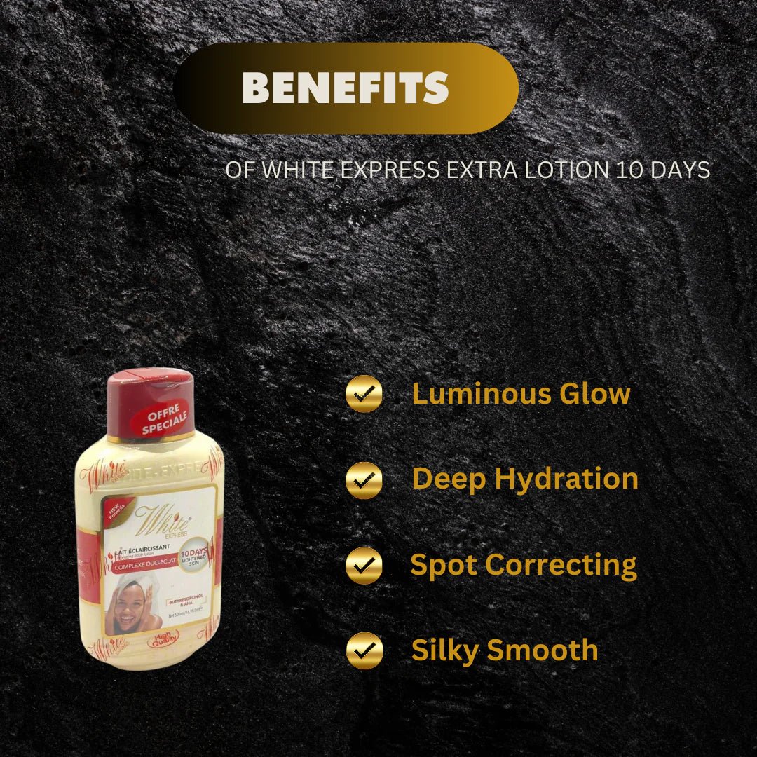 White Express Extra Body Lotion with Plant Extracts 16.9 oz - Pretty Cosmetics LLC