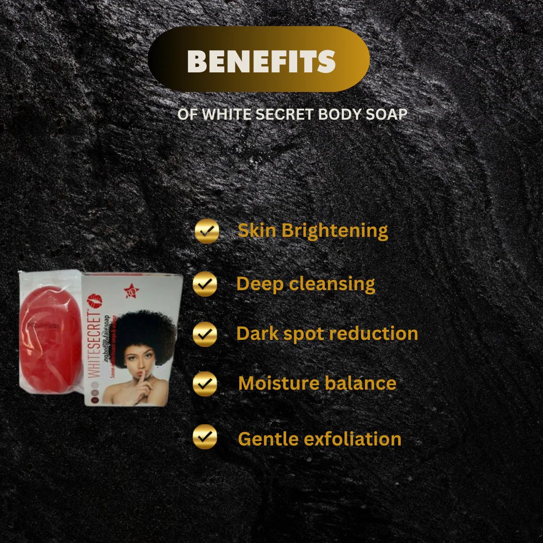 White Secret Body & Face Soap 190g – Refreshing Cleansing Bar - Pretty Cosmetics LLC